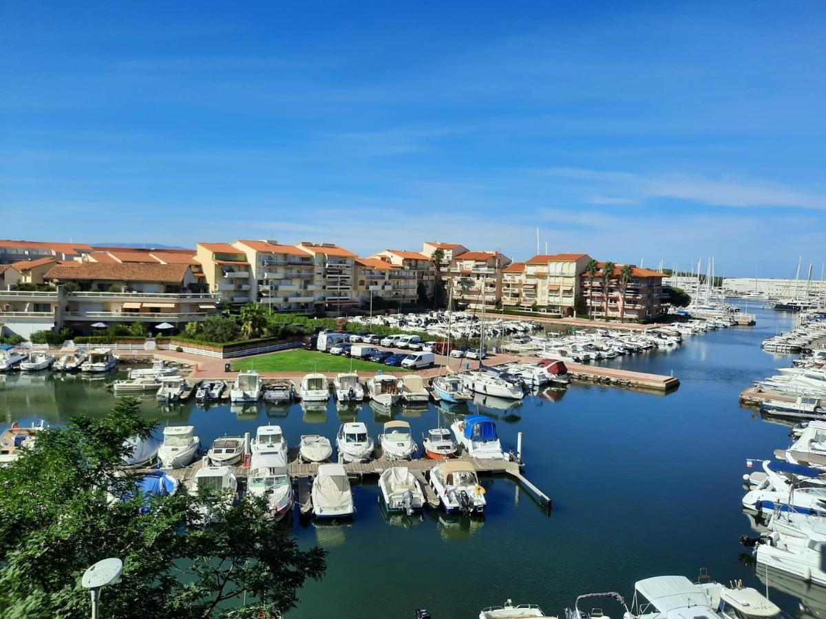 Appartement T2 Vue Mer Et Port,2 Balcons, Parking Prive Canet-en-Roussillon Esterno foto