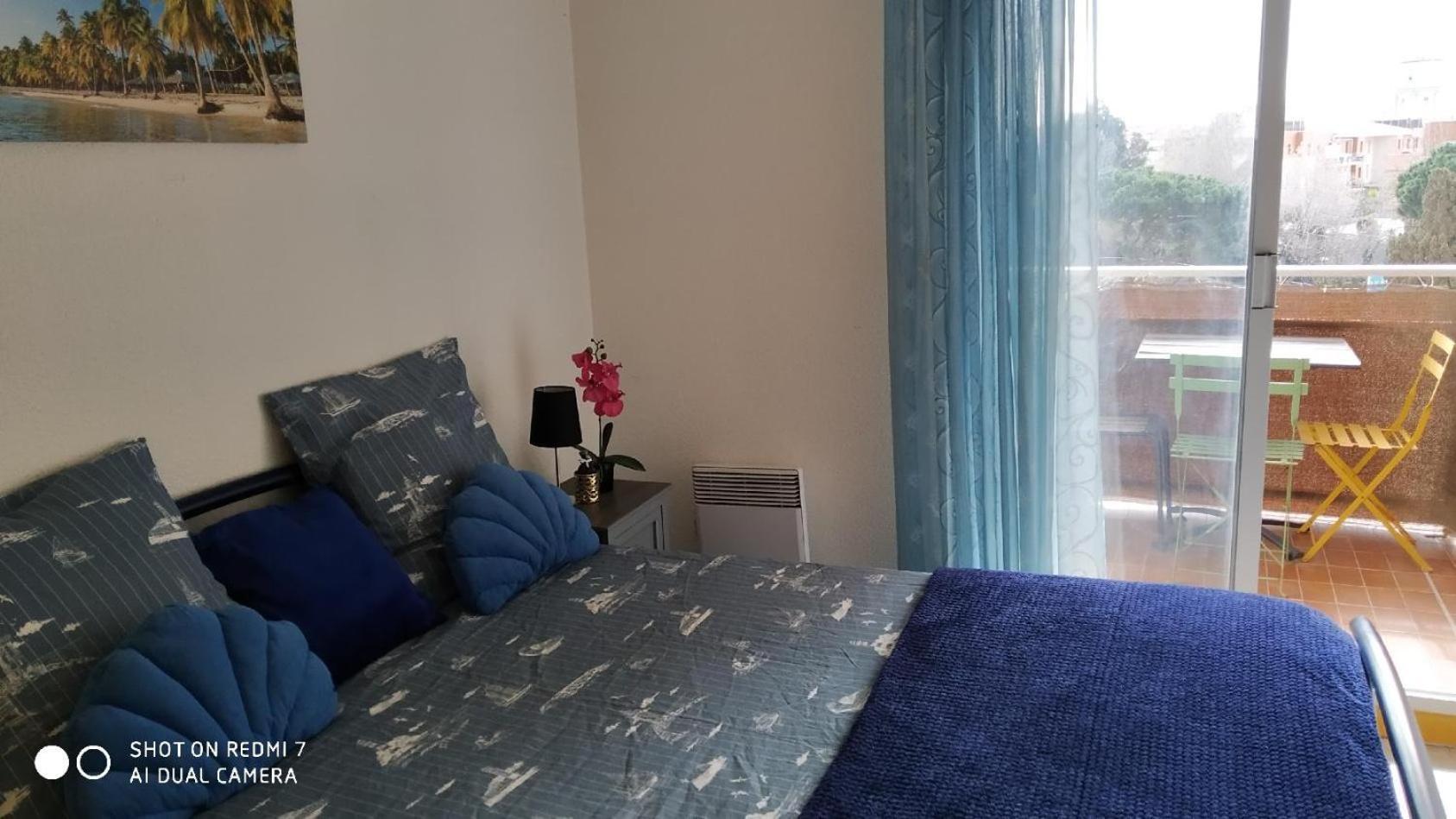Appartement T2 Vue Mer Et Port,2 Balcons, Parking Prive Canet-en-Roussillon Esterno foto
