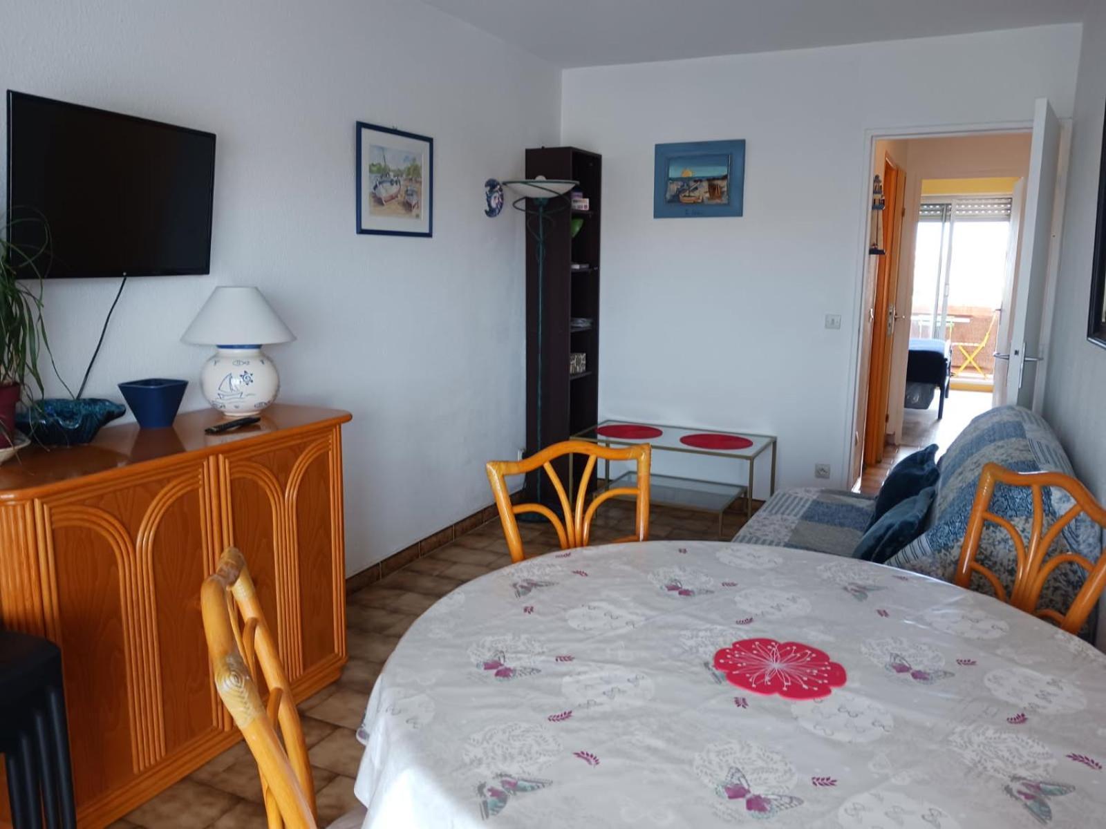 Appartement T2 Vue Mer Et Port,2 Balcons, Parking Prive Canet-en-Roussillon Esterno foto